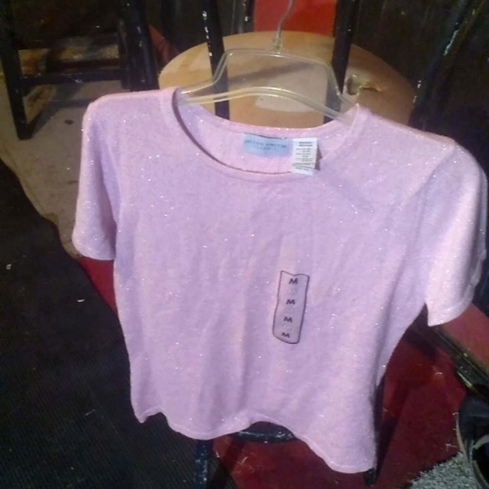 Pink glitter shirt